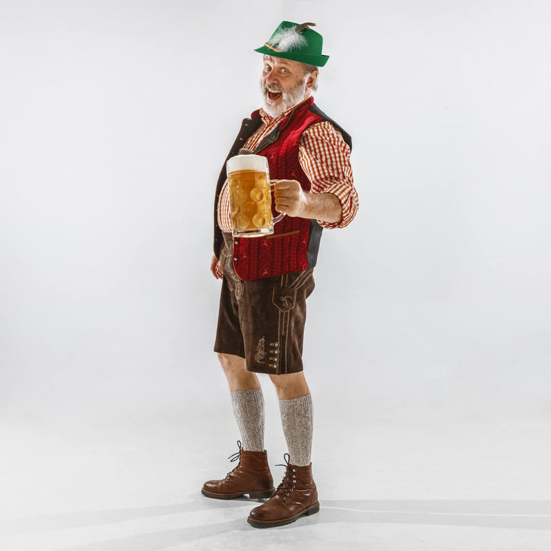 thumbnail image 2 of Lederhosen Men German Oktoberfest Alpine Fedora - Bavarian Swiss Green Traditional Trachten Felt Costume Hat With Feather For Kids And Adults 163857544476704778 Bavarian Hat 2 of 13