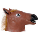 Horse Head Costume Mask - Realistic Brown Animal Head Horse Masks for Adults and Kids