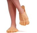 Barefoot Funny Feet Slippers - Jumbo Big Foot Realistic Costume Accessories Shoe Covers for Giant Costumes for Kids and Adults