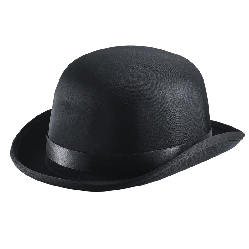 Black Bowler Derby Hat - Bolivian Costume Accessories Victorian Hats for Adults and Children Costumes