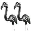 Zombie Skeleton Flamingo Yard Ornaments with Stakes, Pack of 2