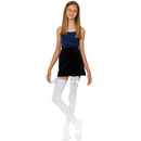 Bow Accent Thigh Highs - White Over the Knee High Stockings with White Satin Ribbon Bow Accent for Women and Girls