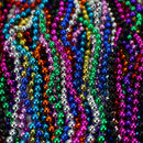 Mardi Gras Beads Necklaces - Assorted Colors Gasparilla Beaded Costume Necklace For Party - 144 Necklaces