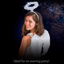 Angel Wings Costume Accessory - White Feathered Angelic Wings for Angel and Cupid Costume for Adults and Children