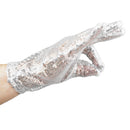 Michael Jackson Sequin Glove - White Right Handed Glove Costume Accessory - 1 Piece