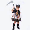 Scythe Staff with Skulls - Grim Reaper Death Scythe Costume Accessories Weapon Prop