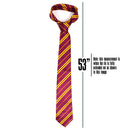 Maroon and Gold Tie - Wizard Costume Accessories Dress Up Ties - 1 Piece