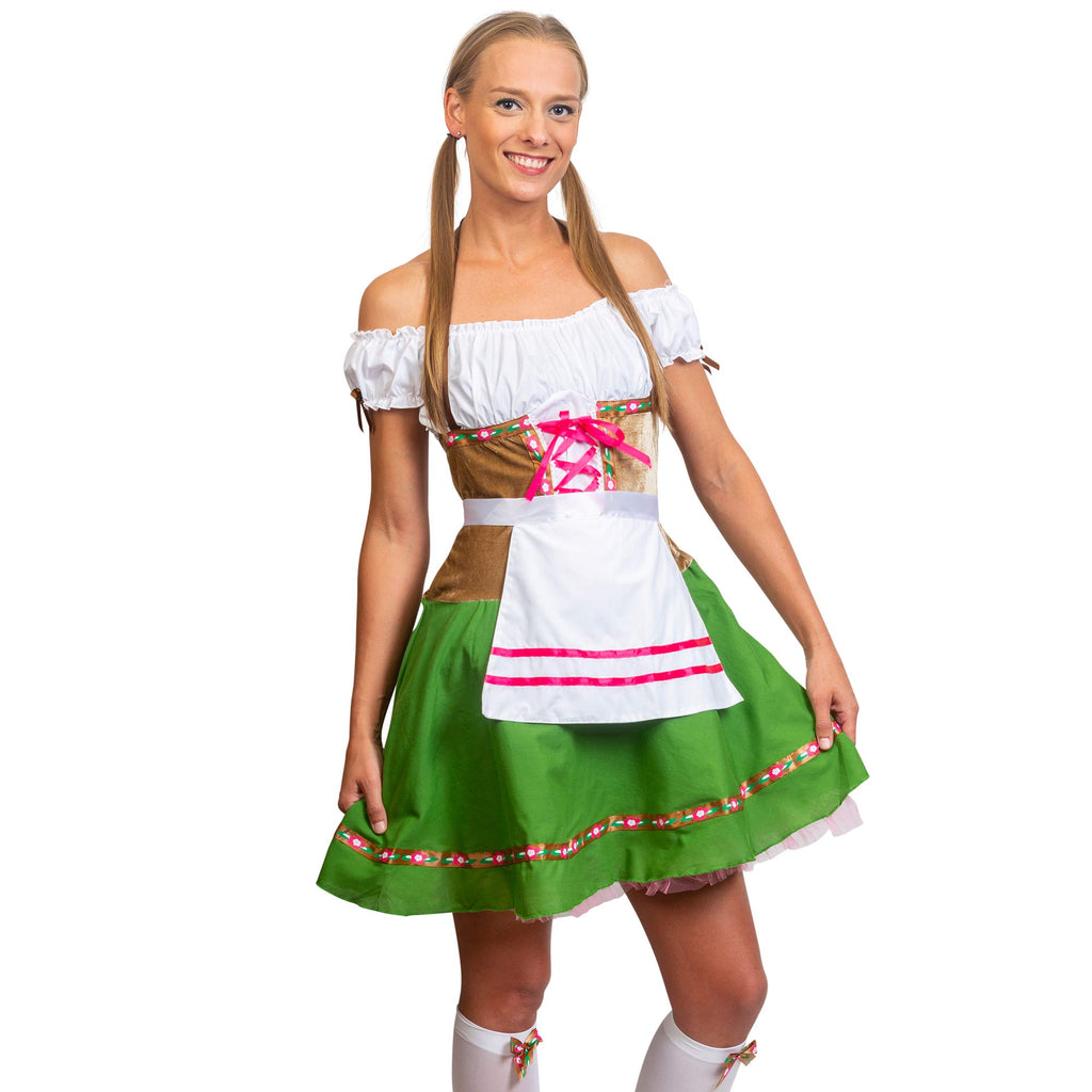 Skeleteen Oktoberfest Beer Girl Costumes - German Bavarian Traditional Womens Oktober Fest Dirndl Dress (Medium) Skeleteen Oktoberfest Beer Girl Costumes - German Bavarian Traditional Womens Oktober Fest Dirndl Dress (Medium)
