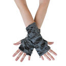 Punk Ripped Arm Warmers - Fingerless Long Sleeve Knitted Warmer Gloves Goth Accessories for Men and Women