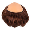 Monk Wig with Tonsure - Bald Cap Wig with Brown Friar Hair Cut Costume Wig for Adults and Kids