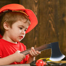 Lumberjack Costume Prop Toy - Wood Look Hatchet Axe Props for Party - 1 Piece