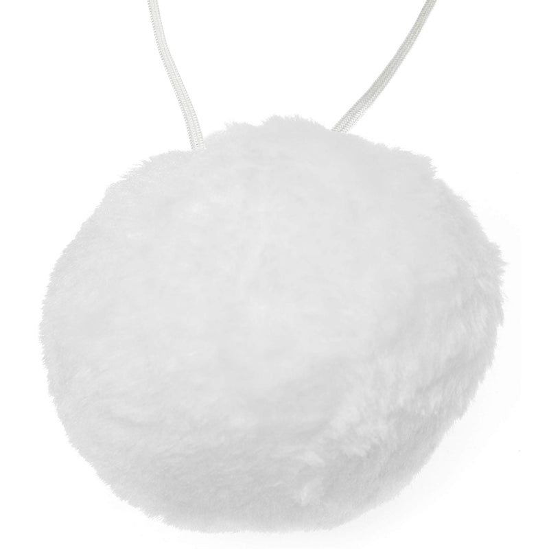 Bunny Rabbit Tail Accessory - White Pom Pom Costume Accessories Bunny Tail for Pretend Play