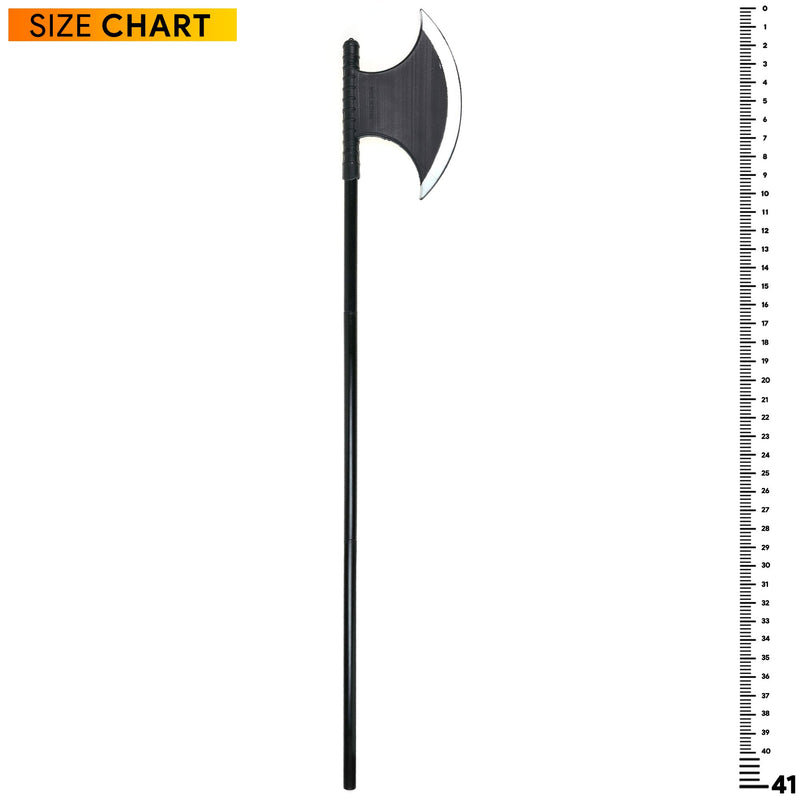 Viking Medieval Costume Axe - Grim Reaper Executioner Fake Blade Costume Battle Axe