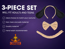 Puppy Dog Costume Set - Brown and Black Dog Ears, Bow Tie and Tail Accessories Kit for Kids of All Ages