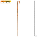 Shepherd's Costume Crook Staff - Shepherd Gold Wood Like Hook Cane for Cosplay and Dress Up