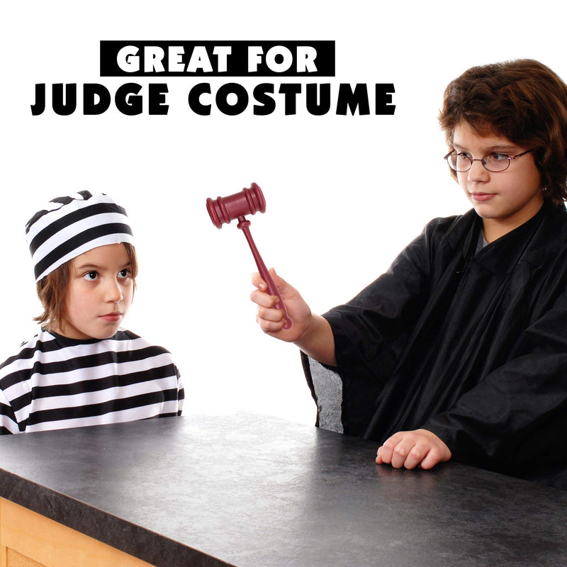 Judge Gavel Costume Accessory - Justice Costume Accessories Props for Courtroom - 1 Piece