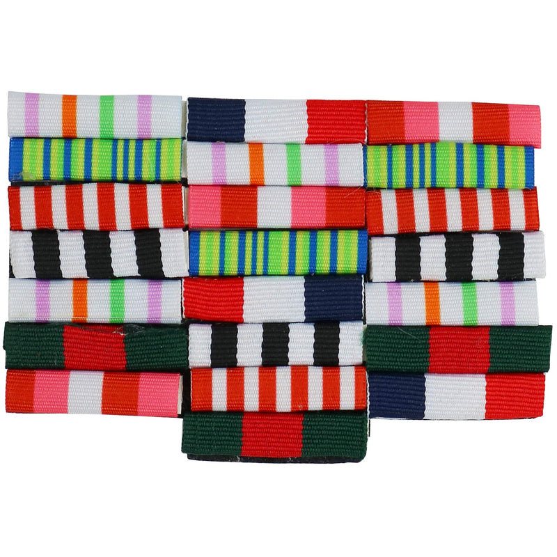 Military Combat Medal Ribbons - Pretend Army War Hero Costume Accessories Ribbon Medals Pins