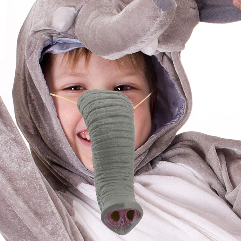 Elephant Nose Costume Accessory - Pretend Play Animal Elephant Noses for Adults and Kids Gray