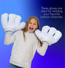 Cartoon Hand Gloves Costume - Giant White Puffy Hands Character Costumes Accessories for Adults and Kids